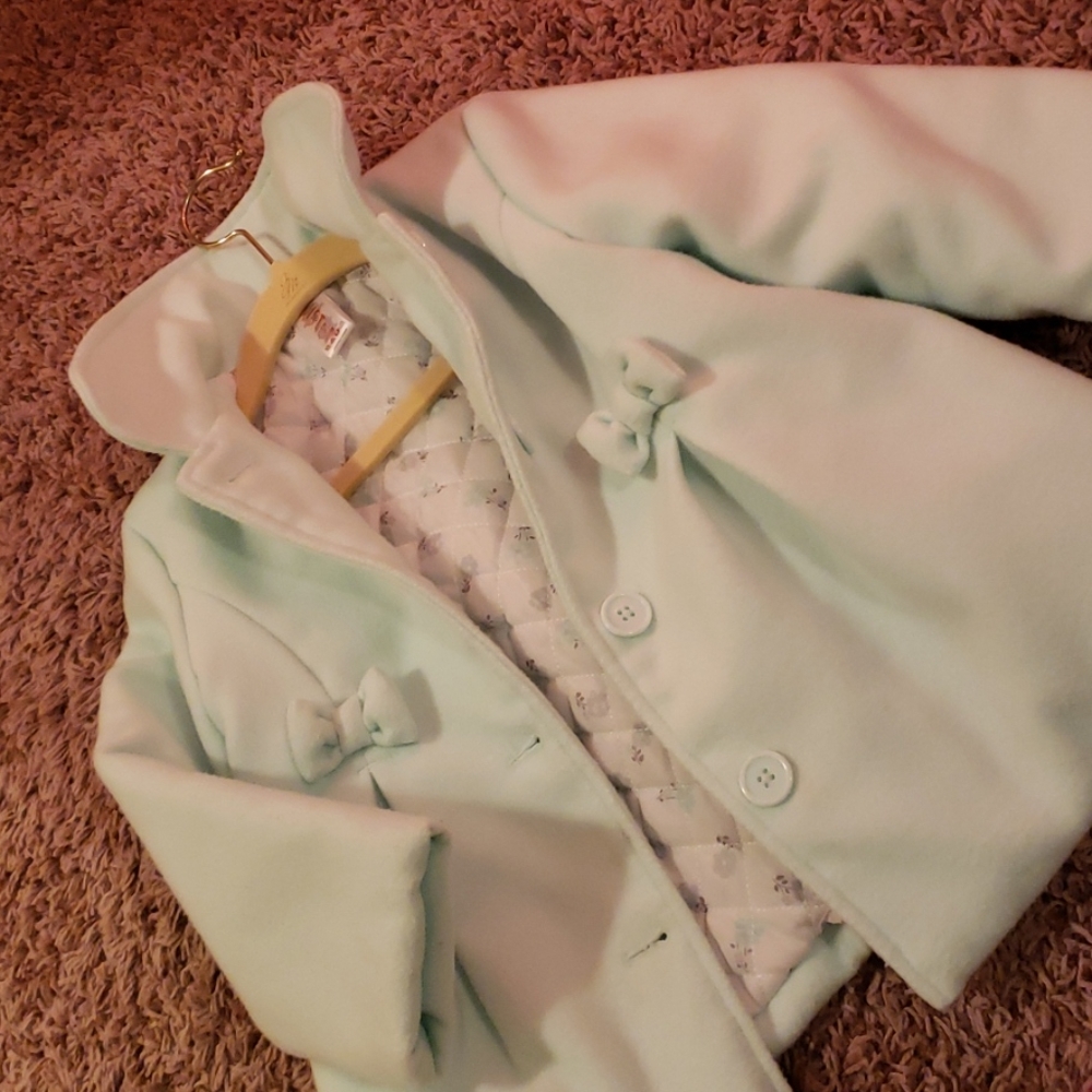 Mint wool like peacoat/jacket